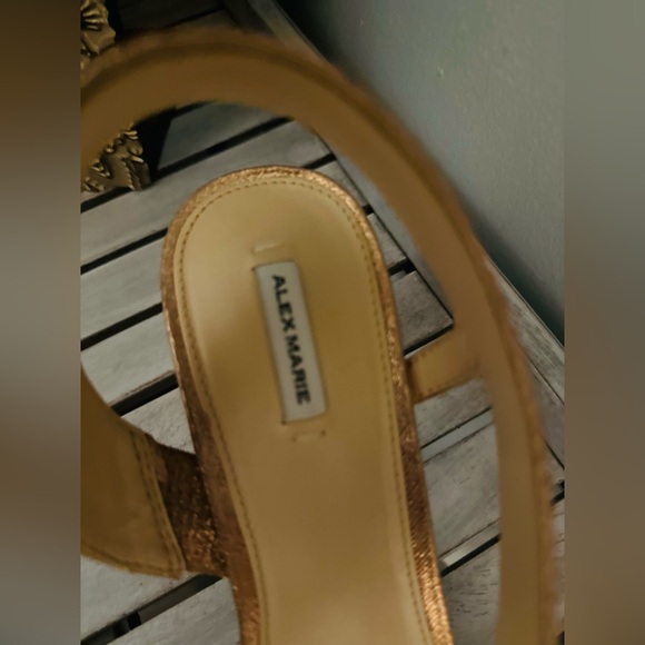 Alex Marie Rose Gold Textured Heels❤️ - Picture 3 of 6